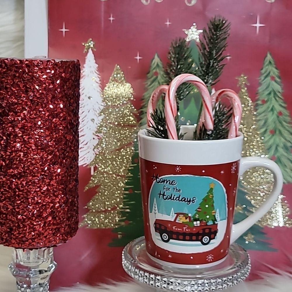 HOME FOR THE HOLLYDAYS  Coffee Mug New in box